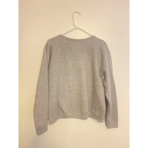 Hand-Embroidered Valentine’s Day Hanes Sweatshirt With Heart Appliques Size L - Picture 7 of 7